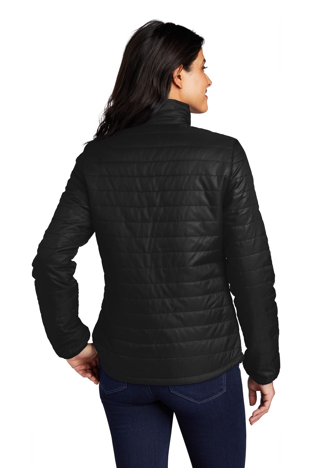Port Authority Women's Packable Puffy Jacket - Deep Black