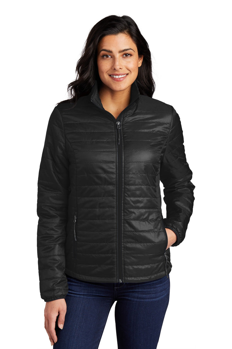 Port Authority Women's Packable Puffy Jacket - Deep Black