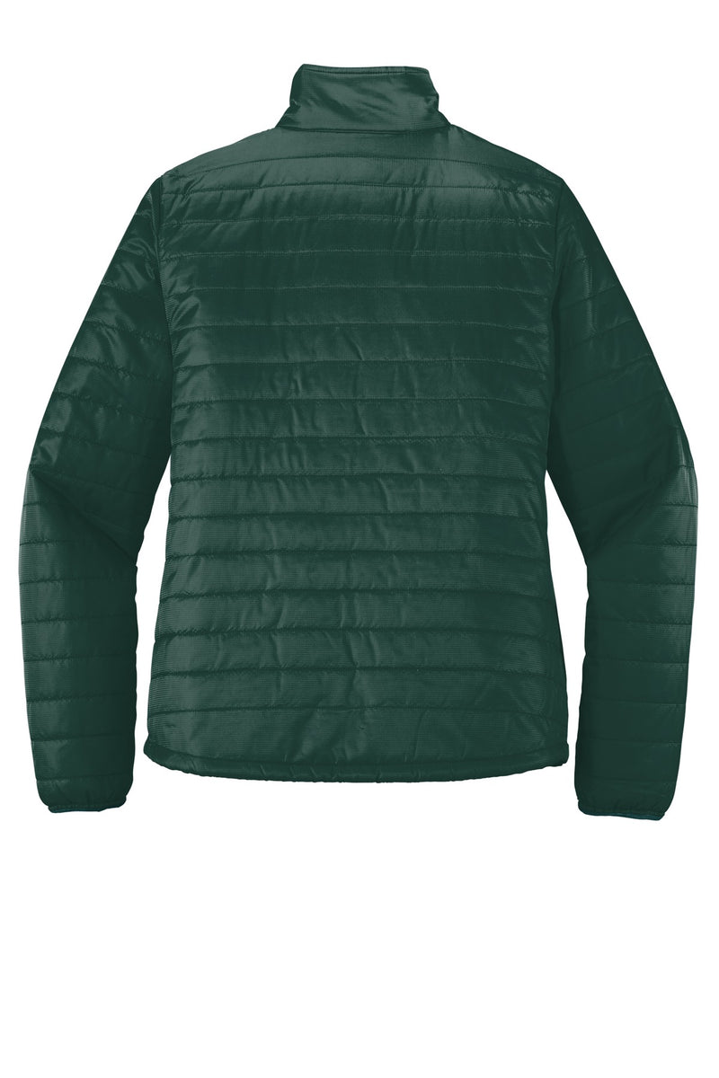 Port Authority Women's Packable Puffy Jacket - Tree Green/ Marine Green