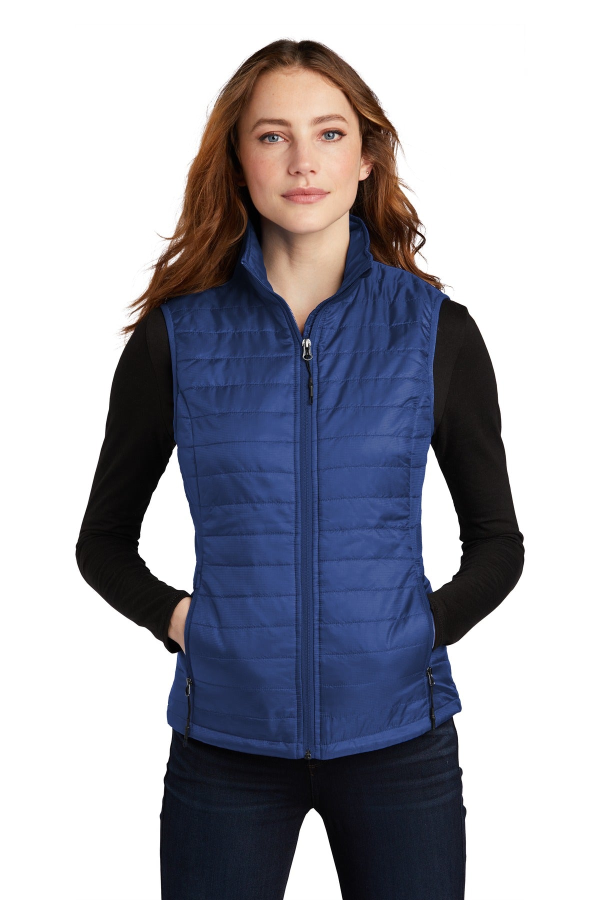 Port Authority  Women's Packable Puffy Vest - Cobalt Blue