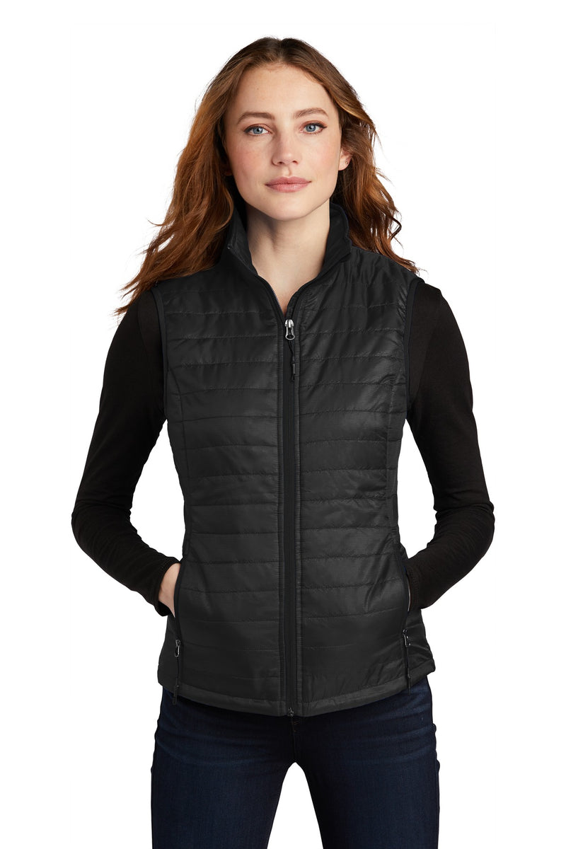 Port Authority  Women's Packable Puffy Vest - Deep Black