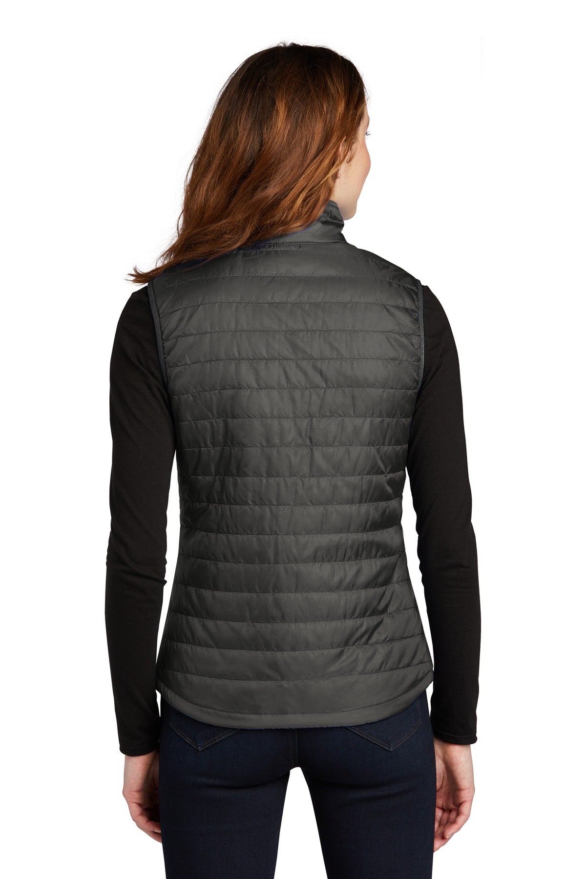 Port Authority  Women's Packable Puffy Vest - Sterling Grey/ Graphite