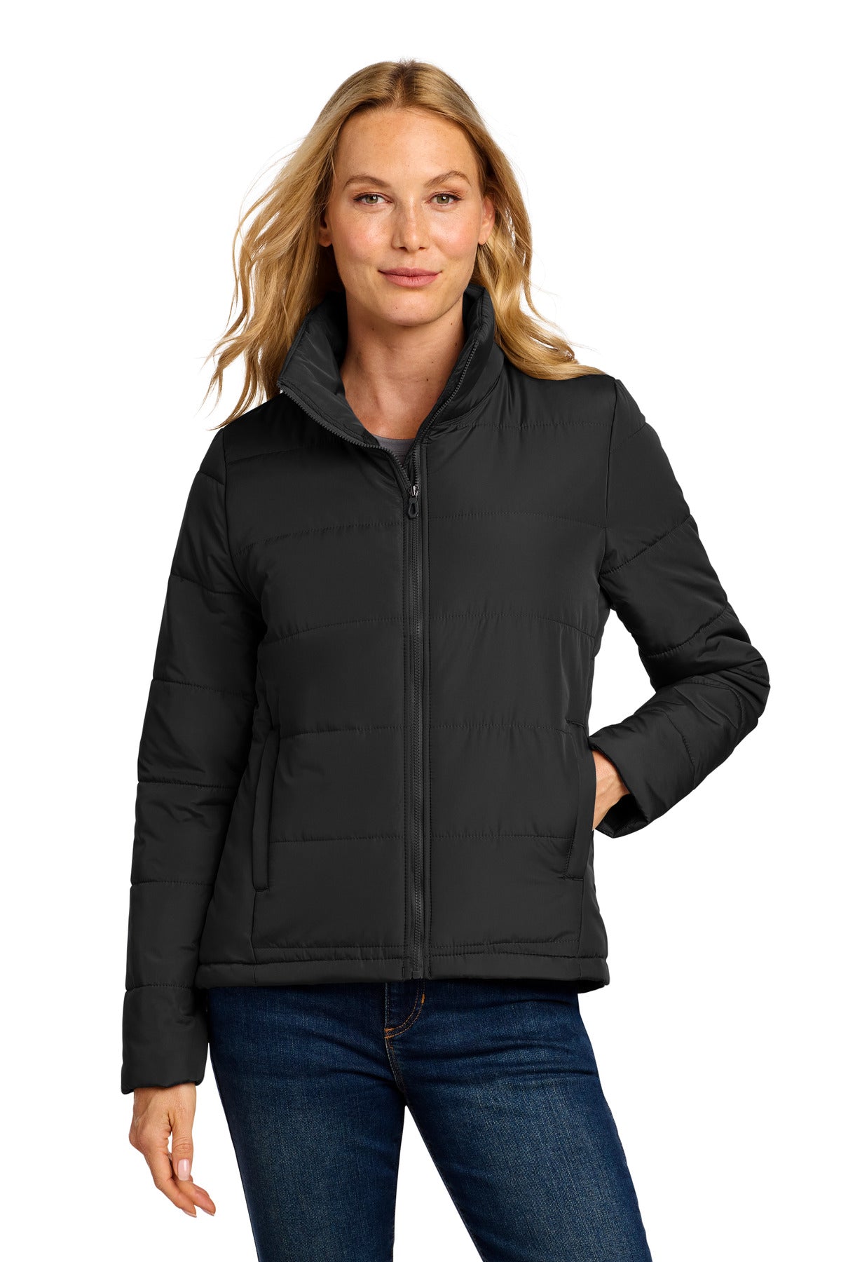 Port Authority Women's Puffer Jacket - Deep Black