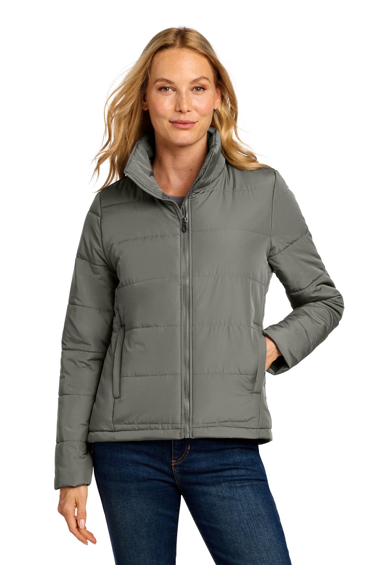 Port Authority Women's Puffer Jacket - Shadow Grey