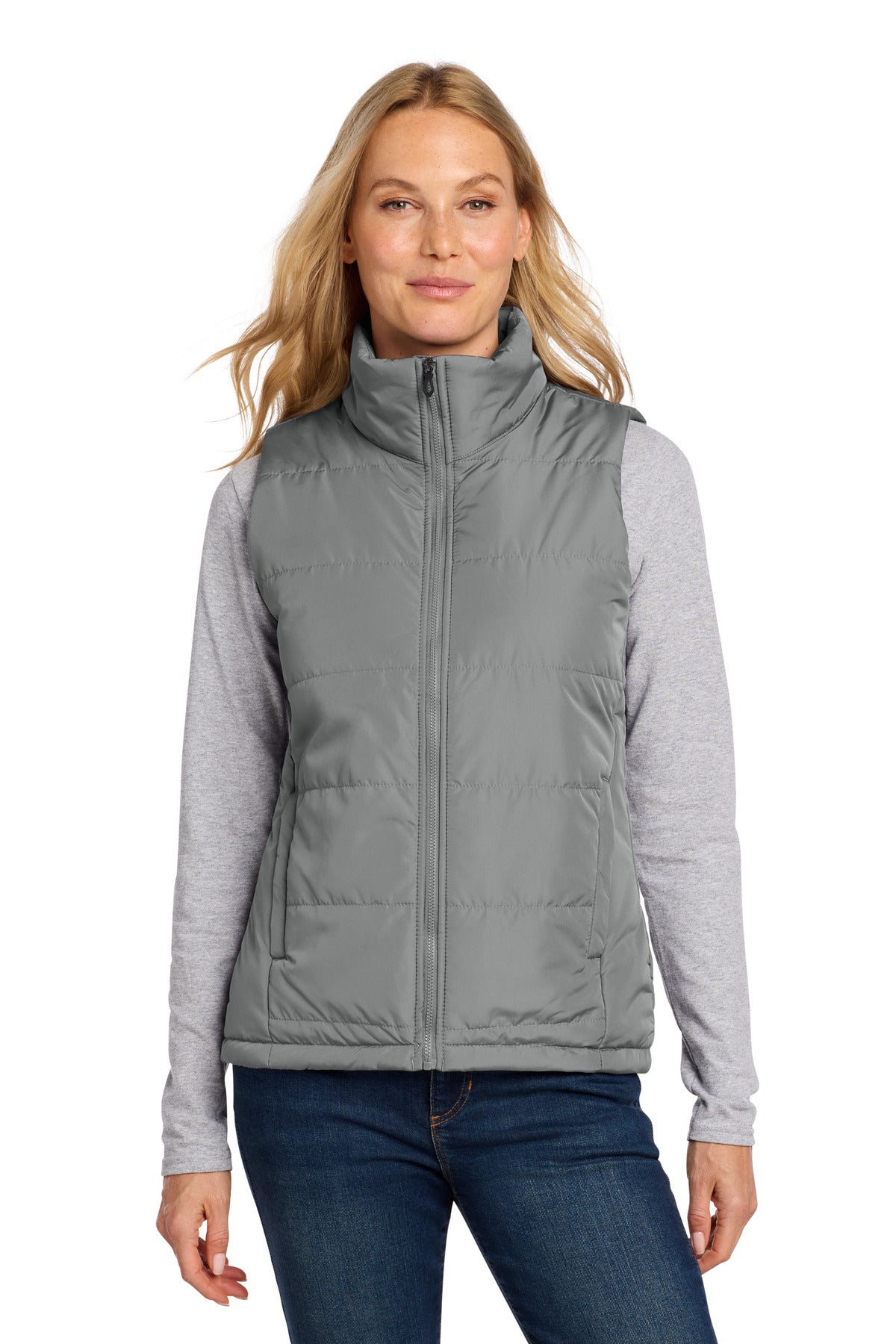 Port Authority Women's Puffer Vest - Shadow Grey