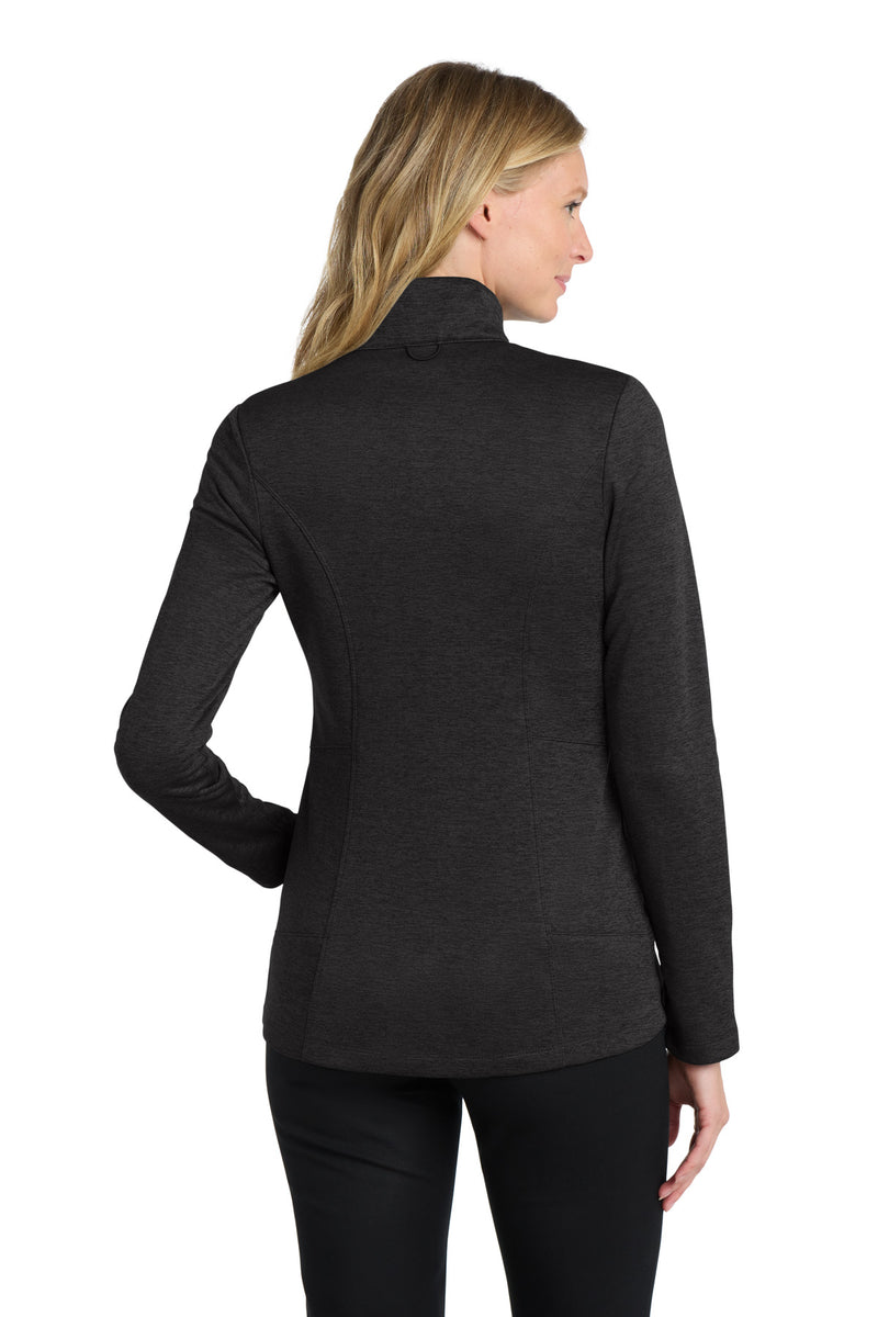 Port Authority  Women's Collective Striated Fleece Jacket - Deep Black Heather