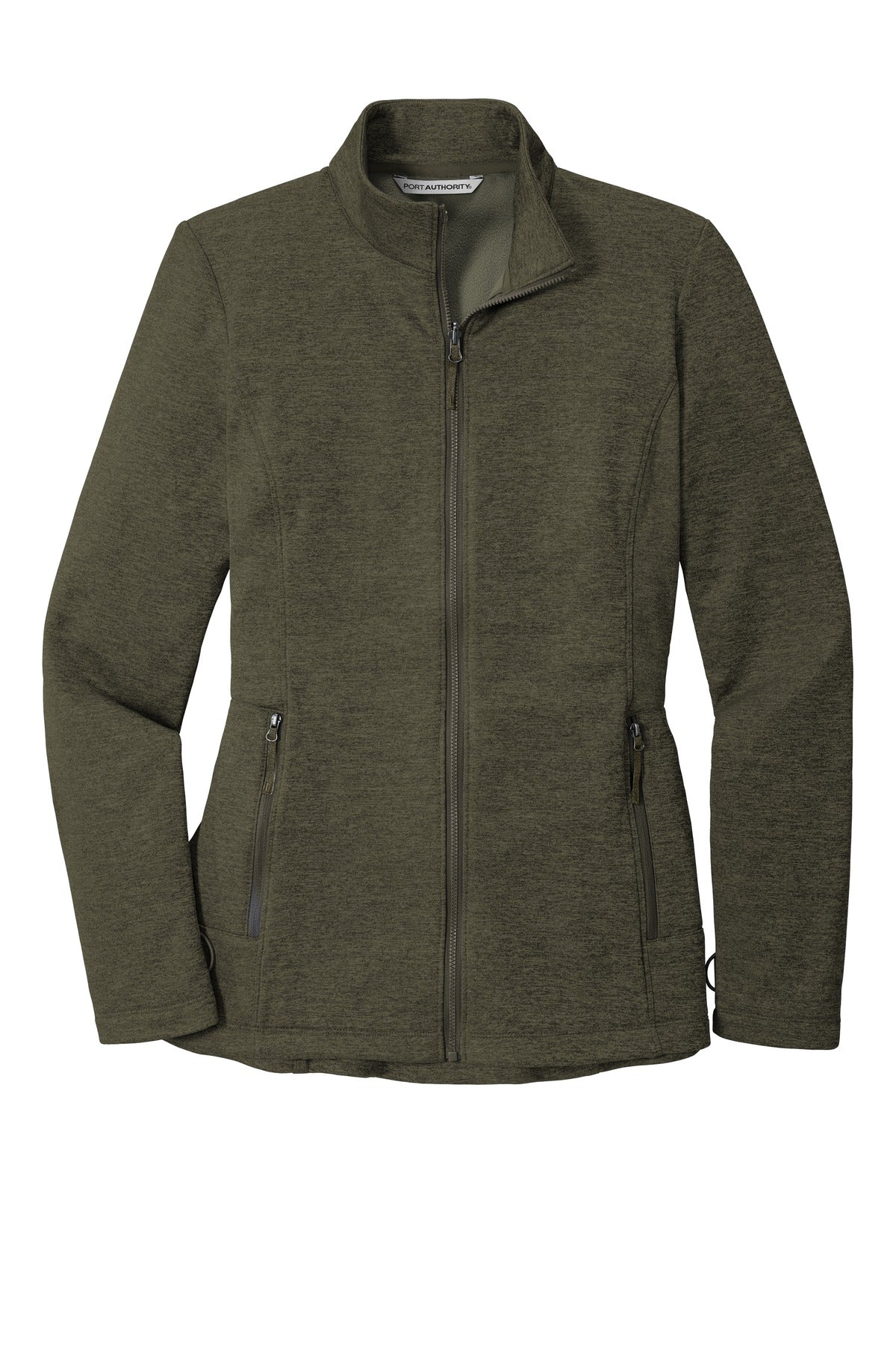 Port Authority  Women's Collective Striated Fleece Jacket - Deep Olive Heather