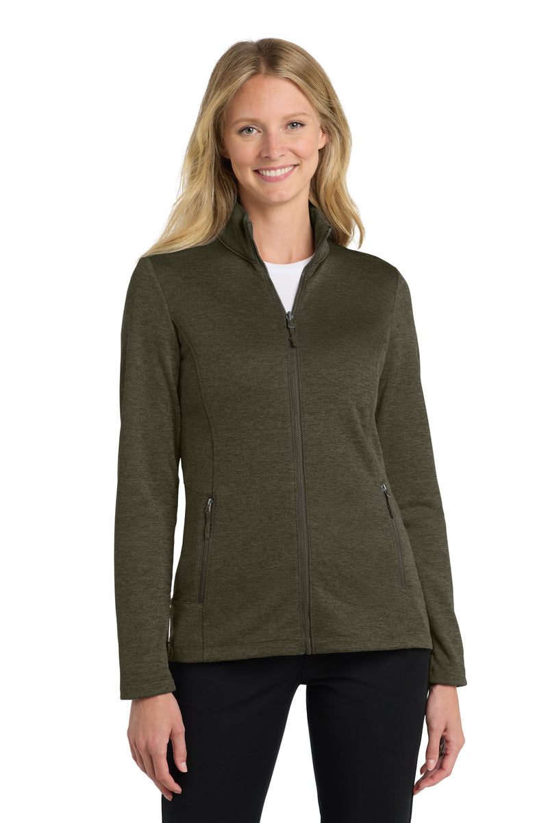 Port Authority  Women's Collective Striated Fleece Jacket - Deep Olive Heather