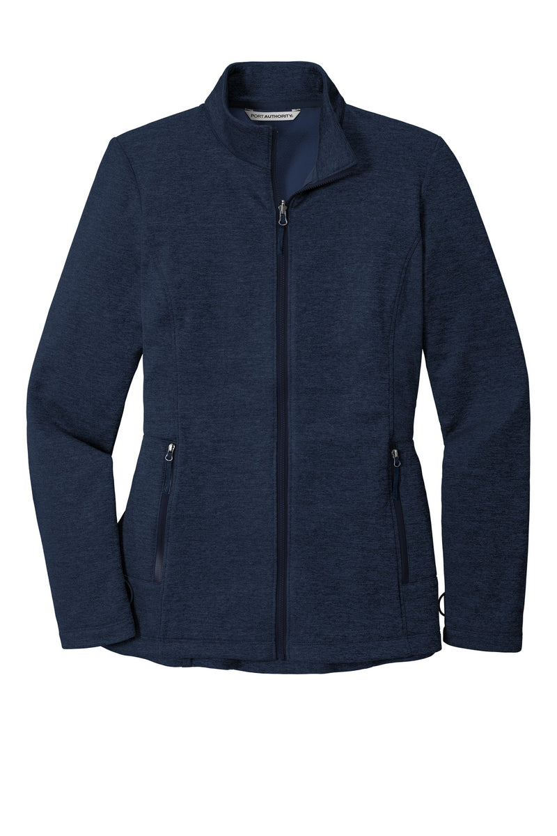 Port Authority  Women's Collective Striated Fleece Jacket - River Blue Navy Heather