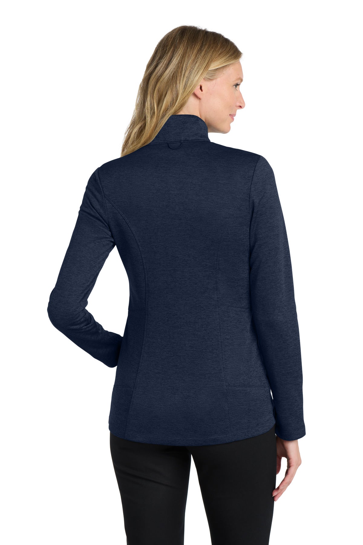 Port Authority  Women's Collective Striated Fleece Jacket - River Blue Navy Heather