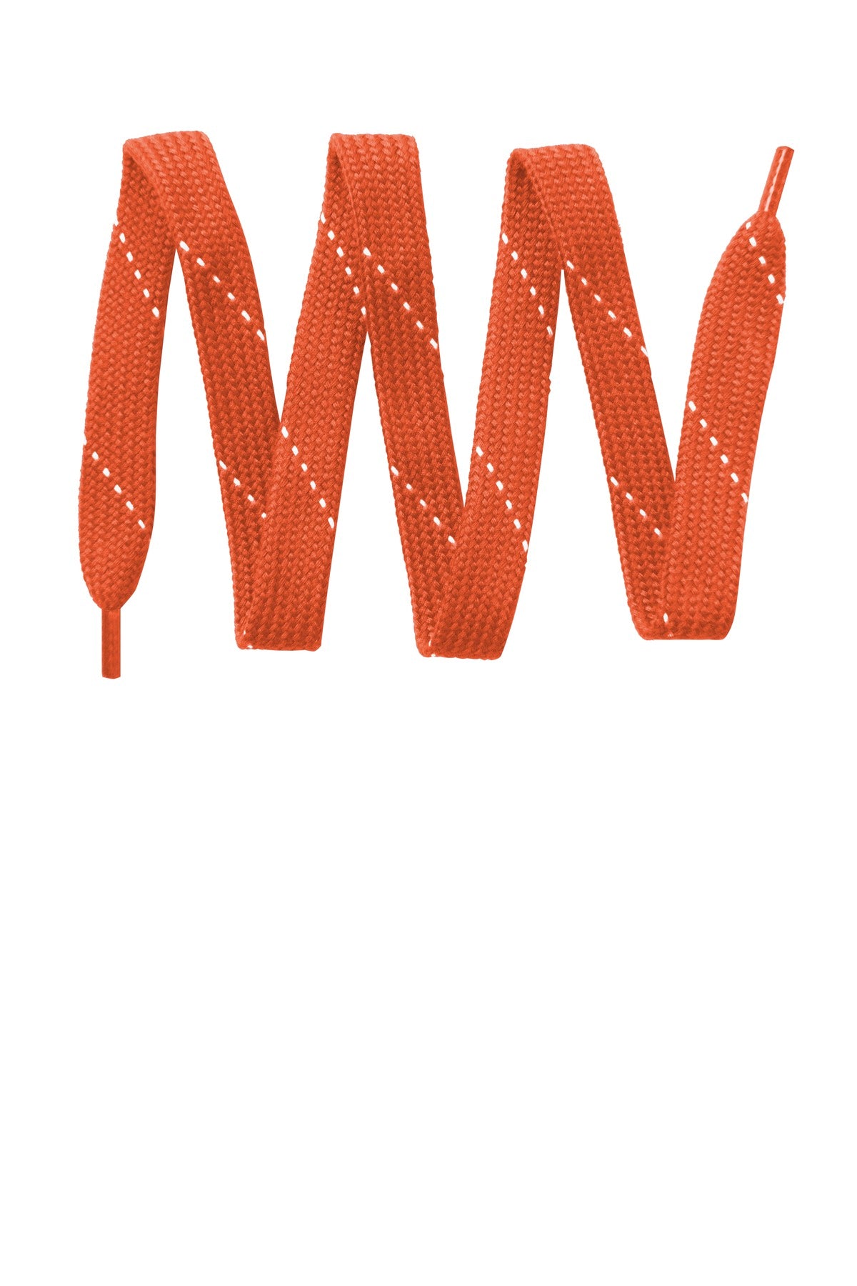 Sport-Tek Laces - Deep Orange/ White