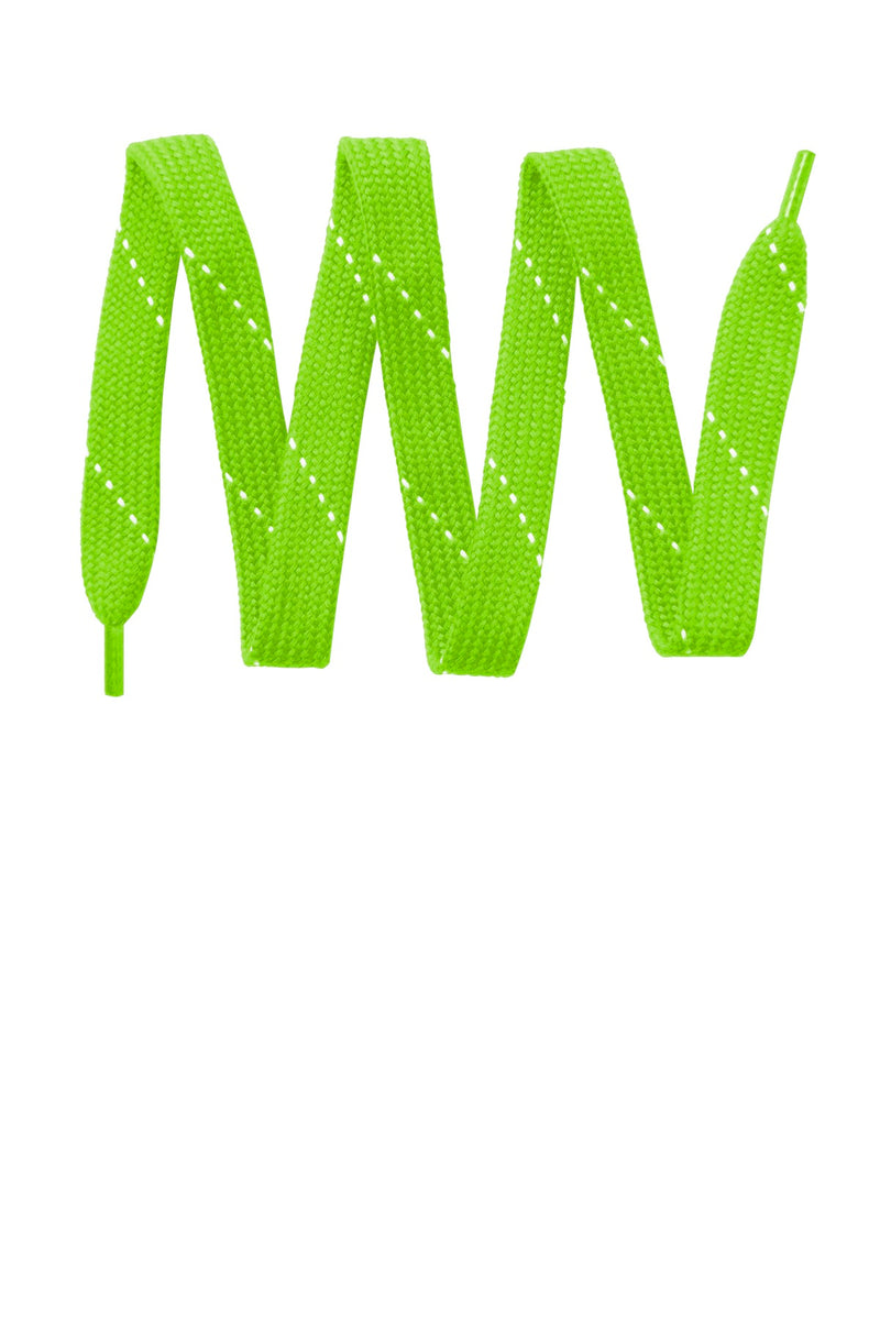 Sport-Tek Laces - Neon Green/ White