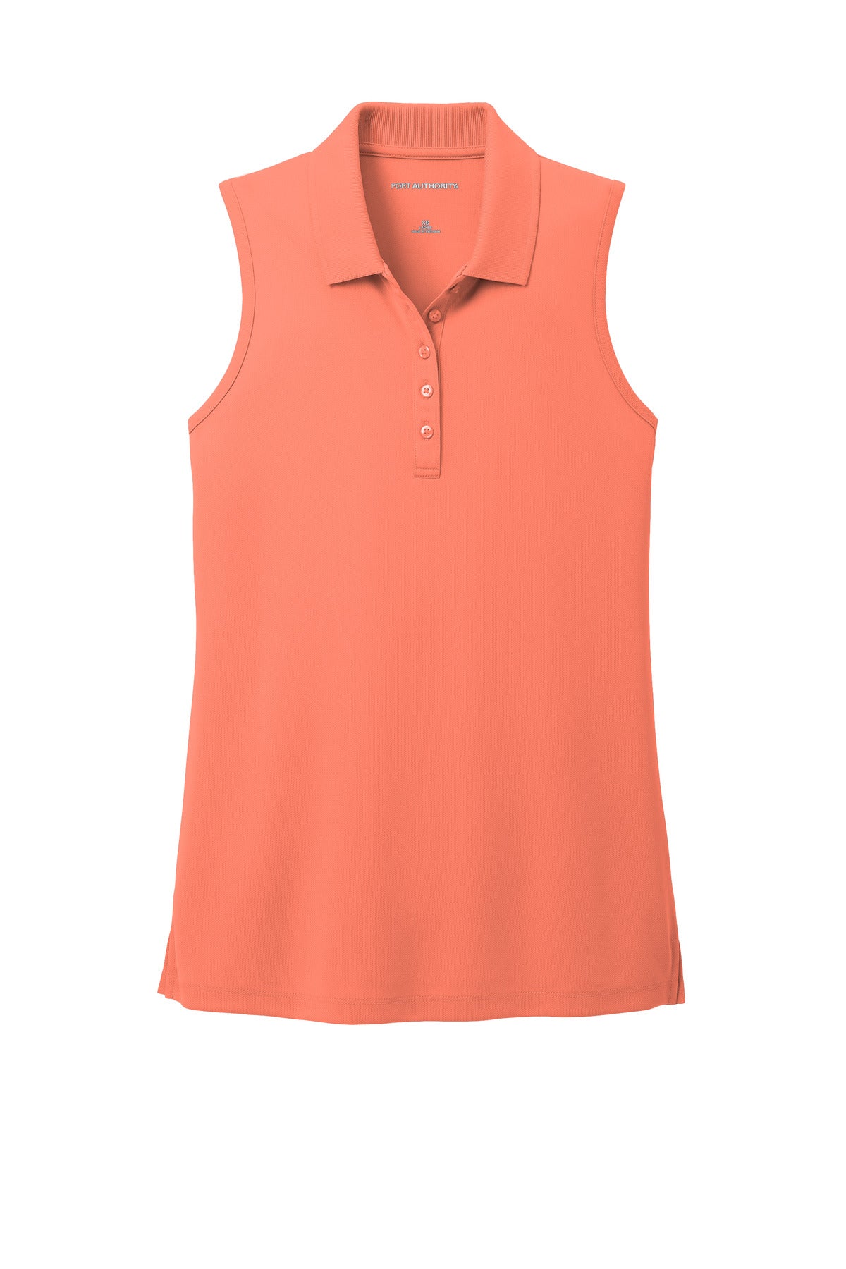 Port Authority Women's Dry Zone UV Micro-Mesh Sleeveless Polo - Coral Splash