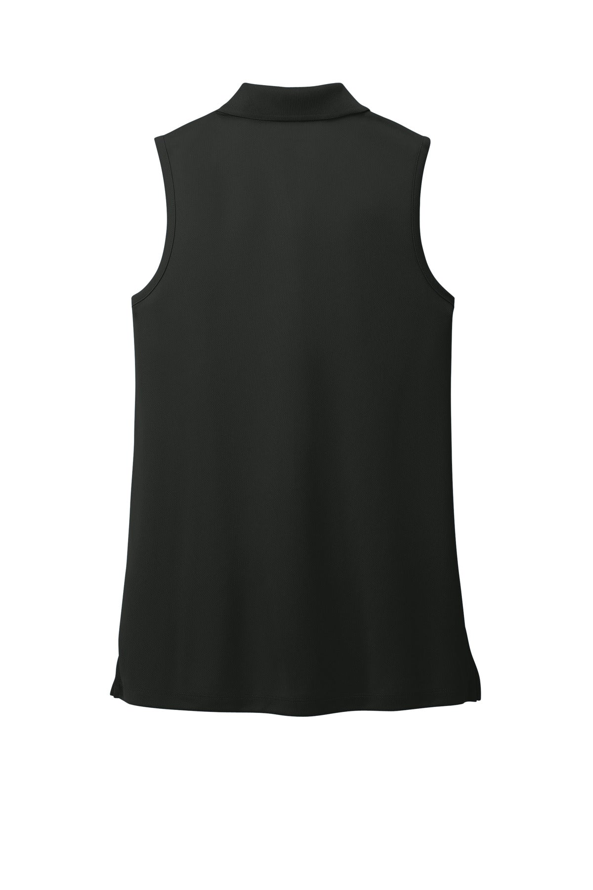 Port Authority Women's Dry Zone UV Micro-Mesh Sleeveless Polo - Deep Black
