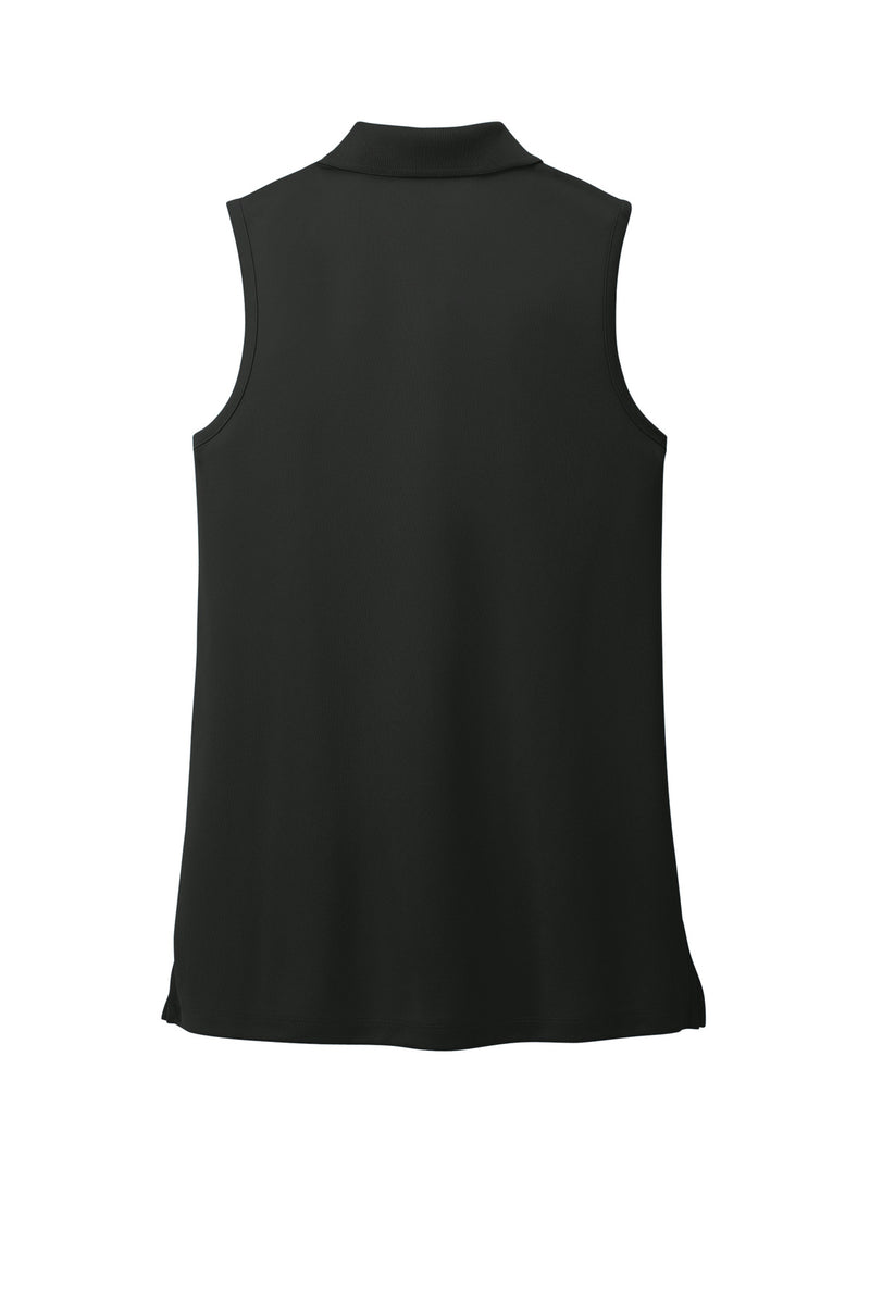 Port Authority Women's Dry Zone UV Micro-Mesh Sleeveless Polo - Deep Black