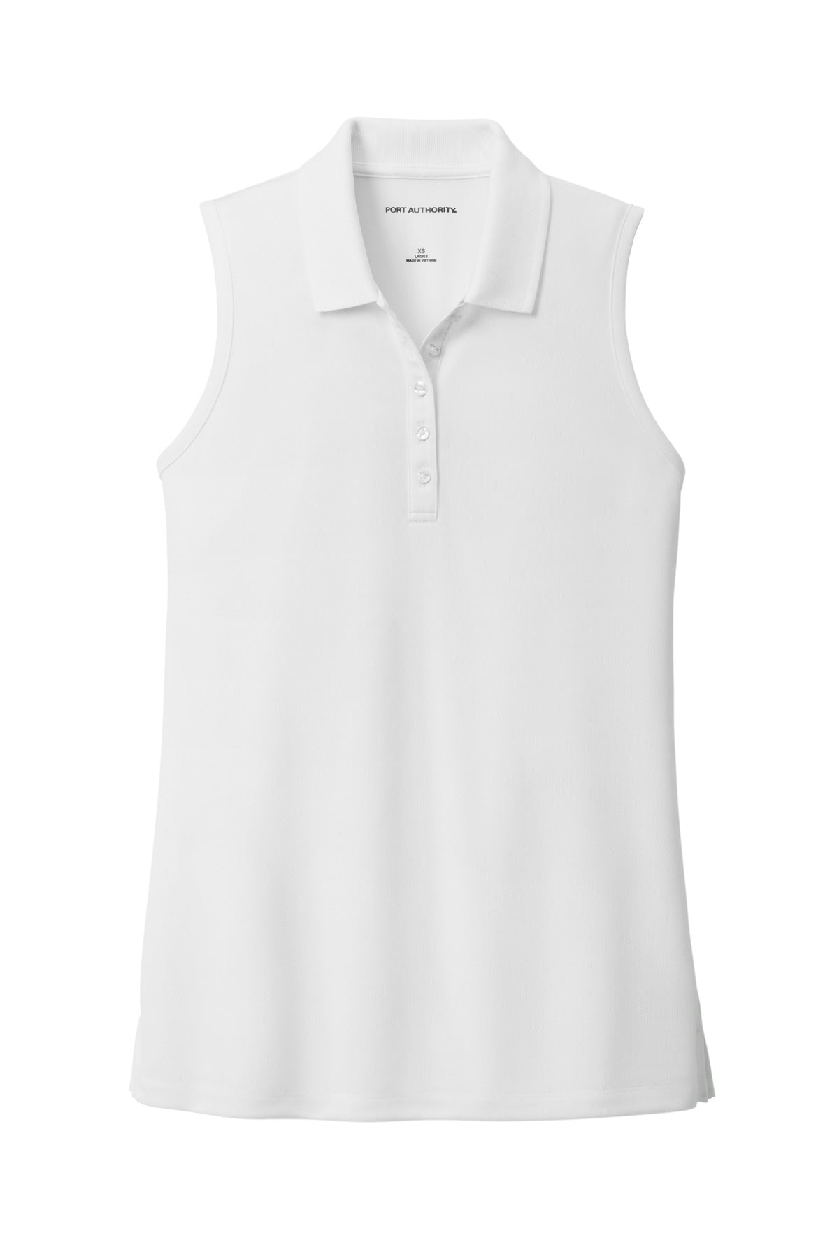 Port Authority Women's Dry Zone UV Micro-Mesh Sleeveless Polo - White