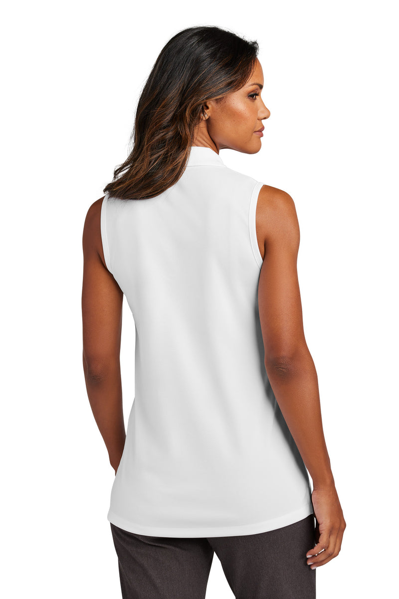 Port Authority Women's Dry Zone UV Micro-Mesh Sleeveless Polo - White