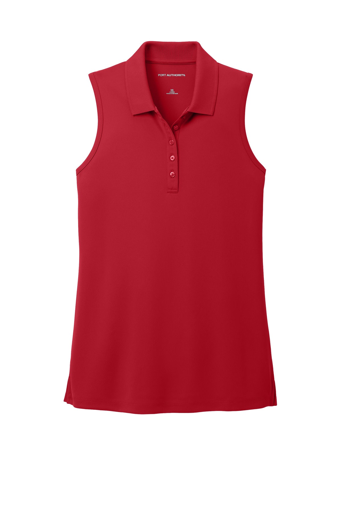 Port Authority Women's Dry Zone UV Micro-Mesh Sleeveless Polo - Rich Red
