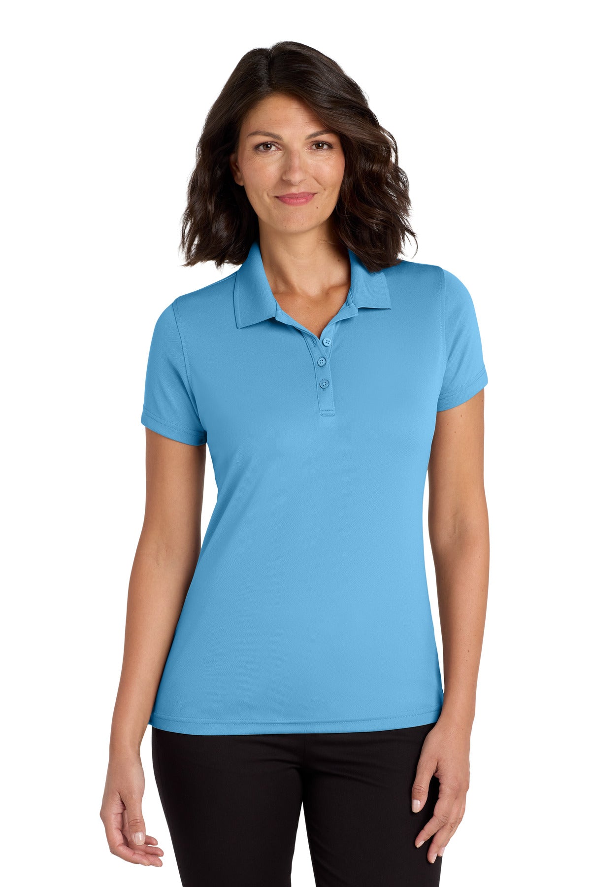 Port Authority Women's Dry Zone UV Micro-Mesh Polo - Carolina Blue