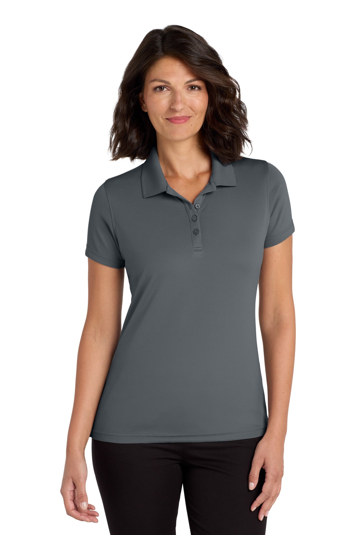 Port Authority Women's Dry Zone UV Micro-Mesh Polo - Graphite