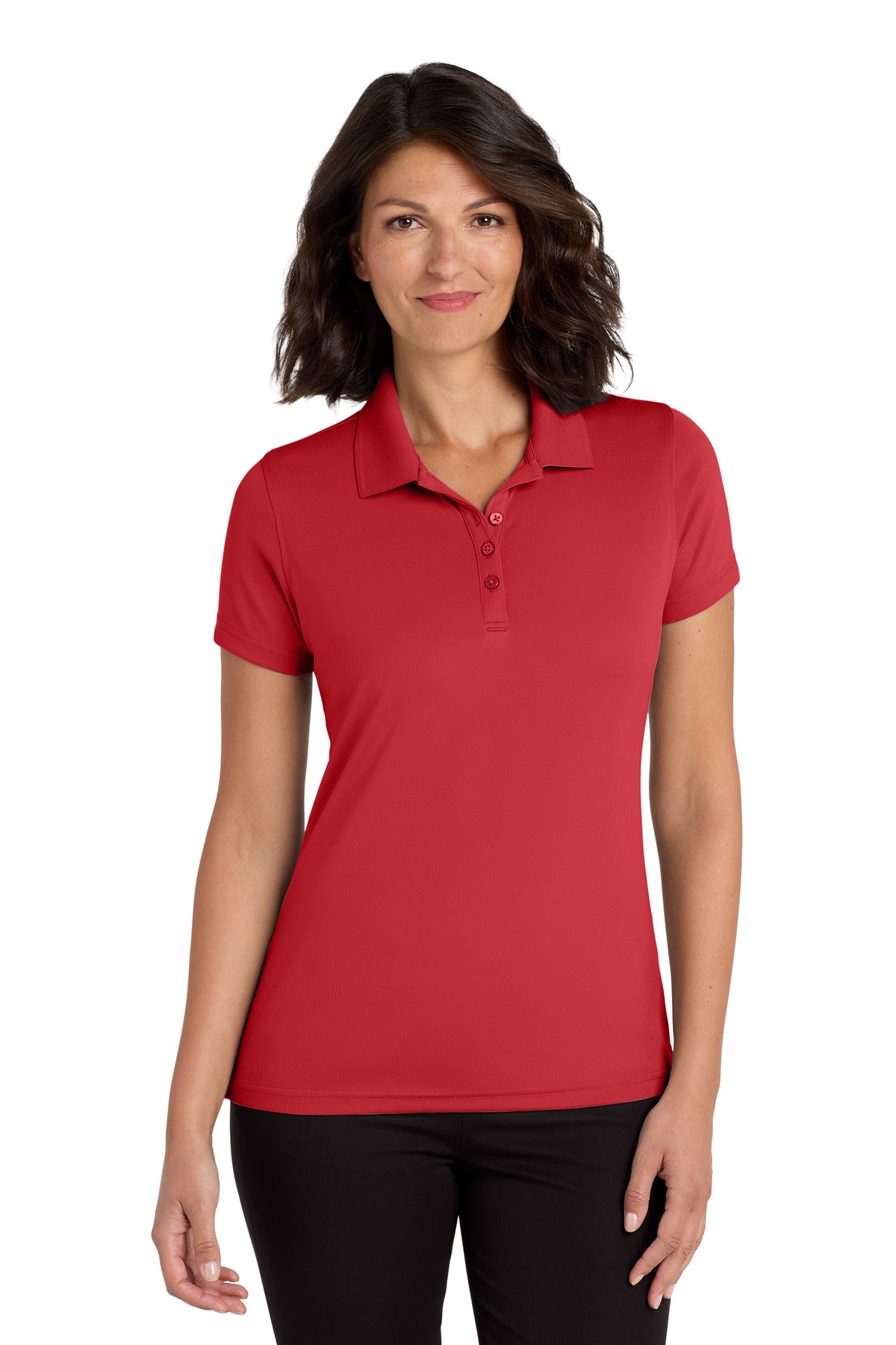 Port Authority Women's Dry Zone UV Micro-Mesh Polo - Rich Red
