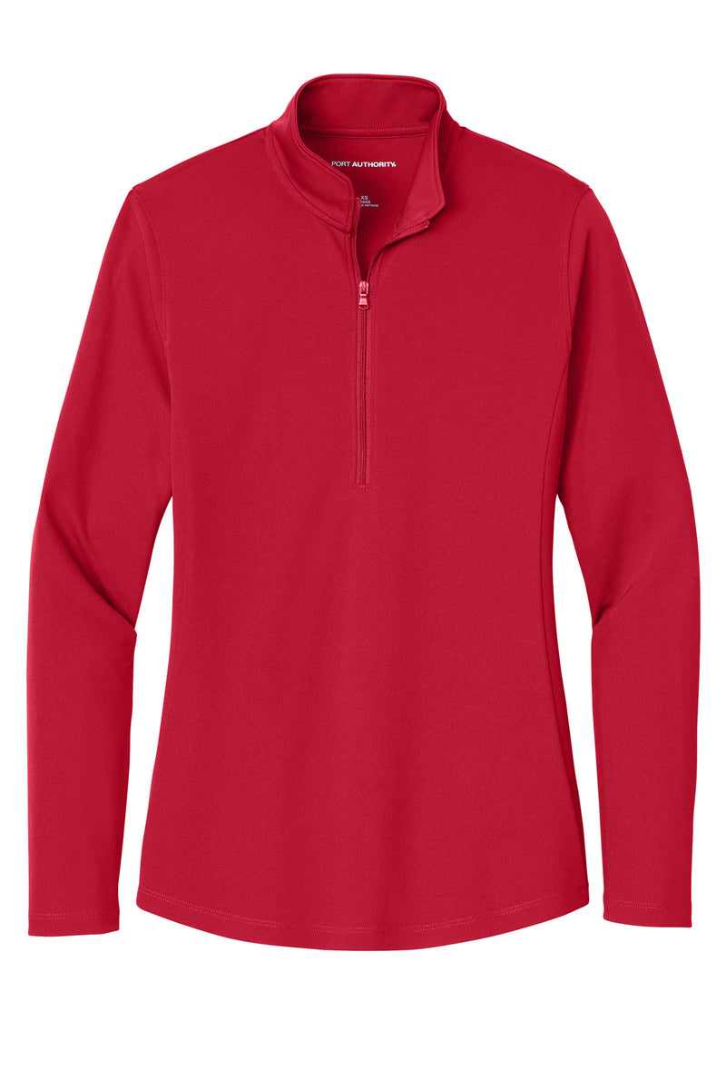 Port Authority Women's Dry Zone UV Micro-Mesh 1/4-Zip - Rich Red