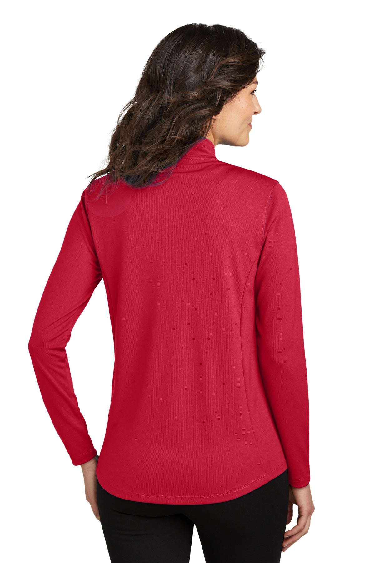 Port Authority Women's Dry Zone UV Micro-Mesh 1/4-Zip - Rich Red