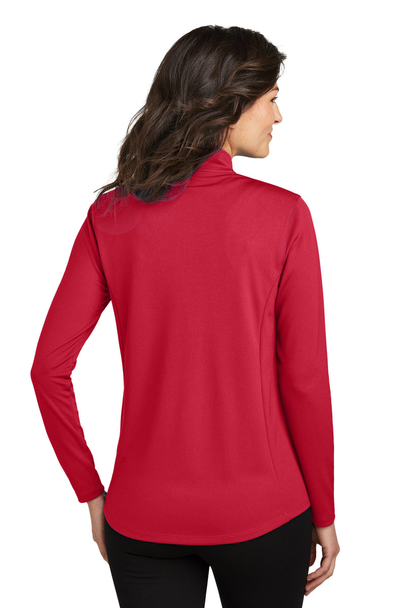 Port Authority Women's Dry Zone UV Micro-Mesh 1/4-Zip - Rich Red