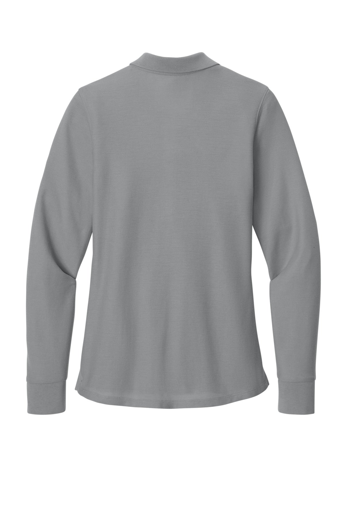 Port Authority Women's Wearever Signature Pique Long Sleeve Polo - Gusty Grey