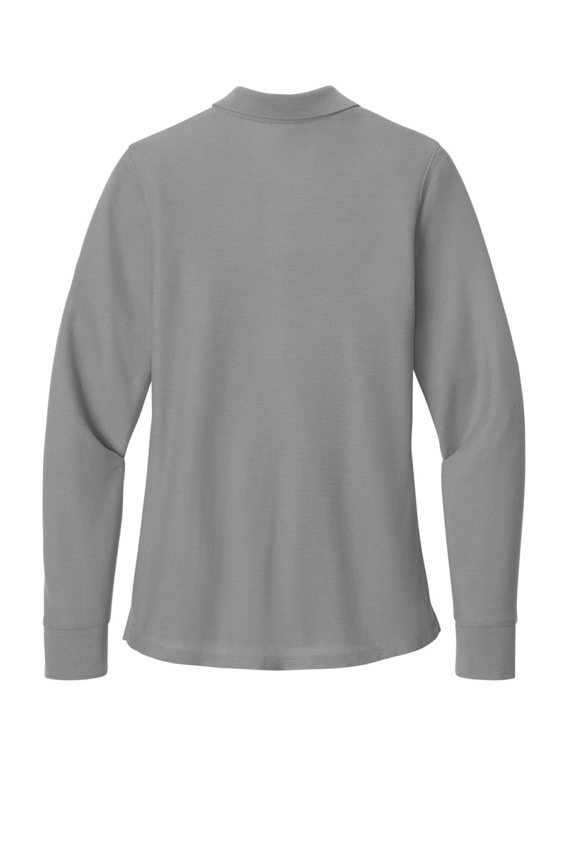 Port Authority Women's Wearever Signature Pique Long Sleeve Polo - Gusty Grey