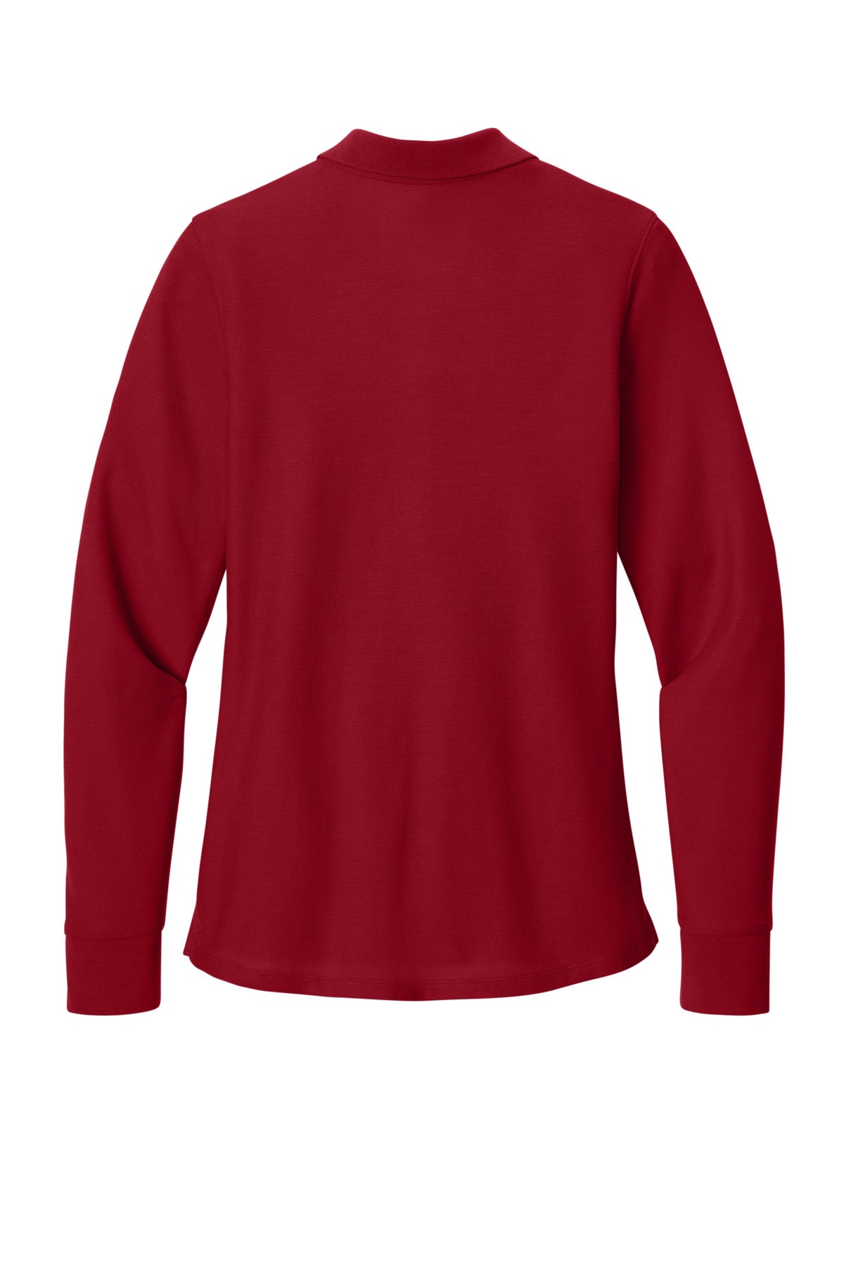 Port Authority Women's Wearever Signature Pique Long Sleeve Polo - Rich Red