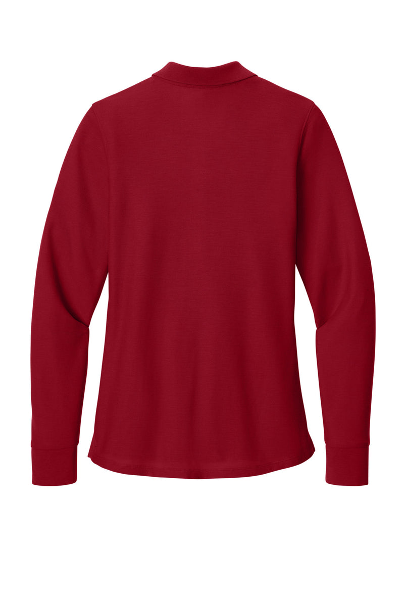 Port Authority Women's Wearever Signature Pique Long Sleeve Polo - Rich Red