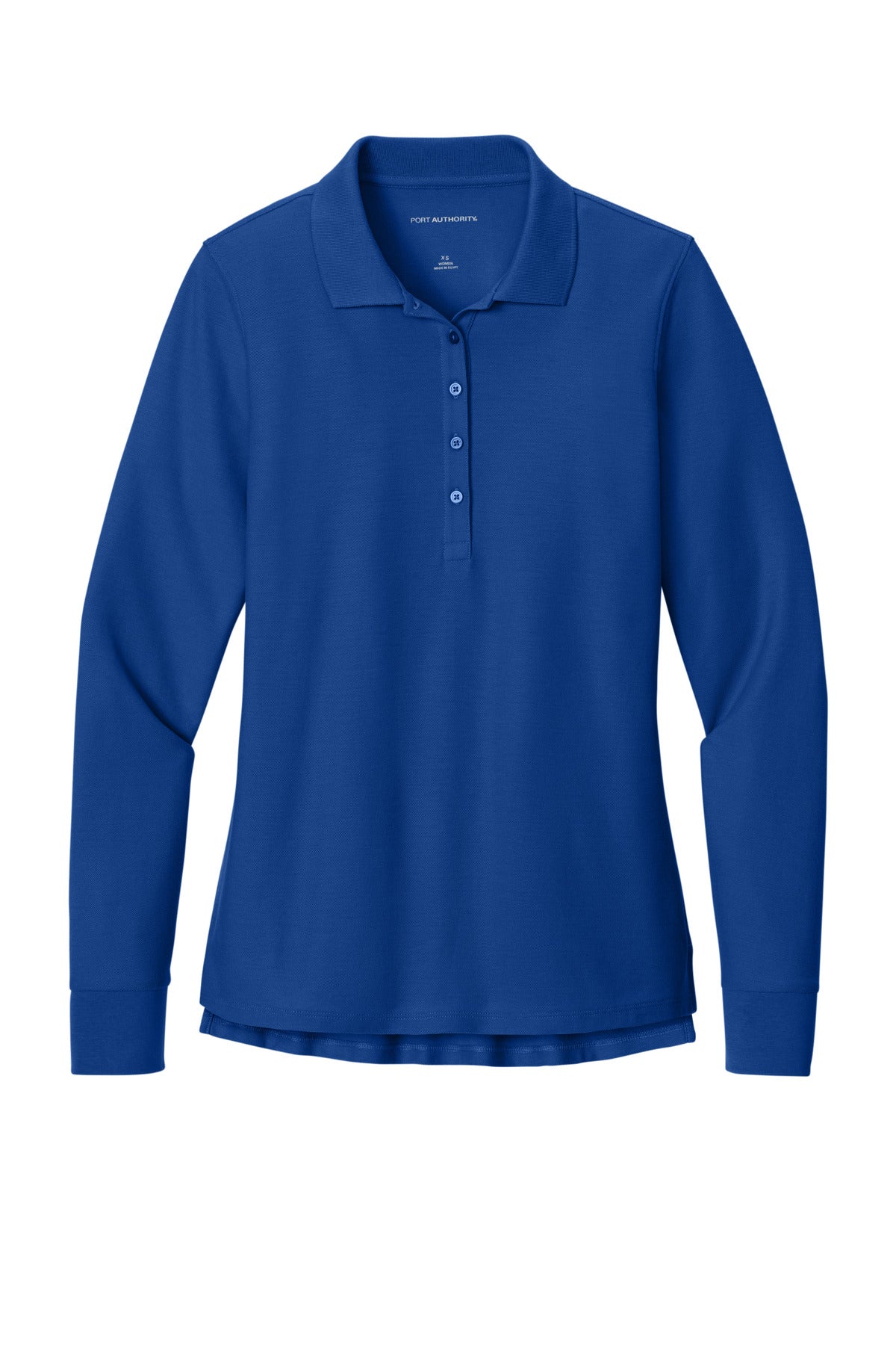 Port Authority Women's Wearever Signature Pique Long Sleeve Polo - True Royal