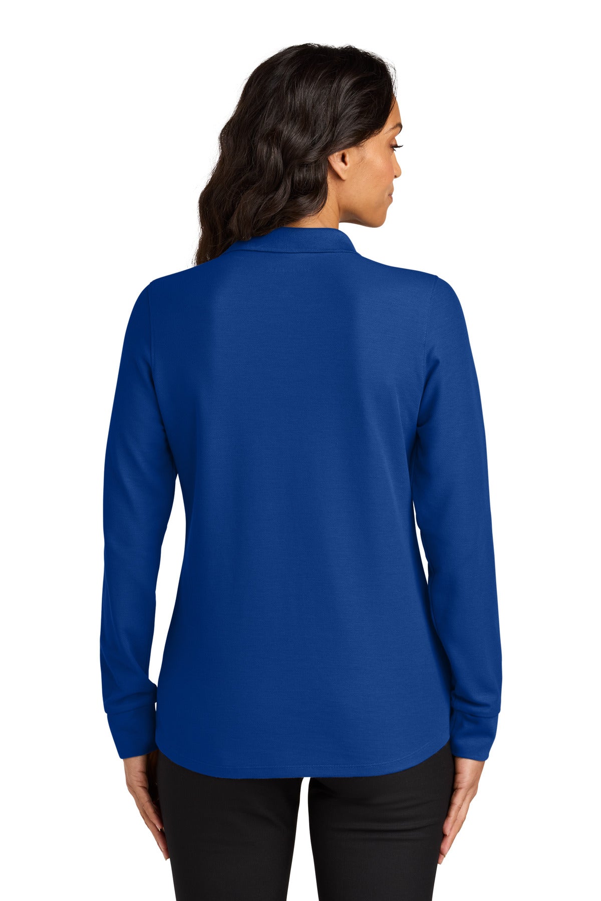 Port Authority Women's Wearever Signature Pique Long Sleeve Polo - True Royal