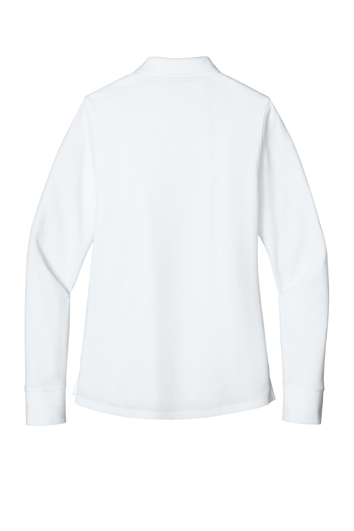 Port Authority Women's Wearever Signature Pique Long Sleeve Polo - White