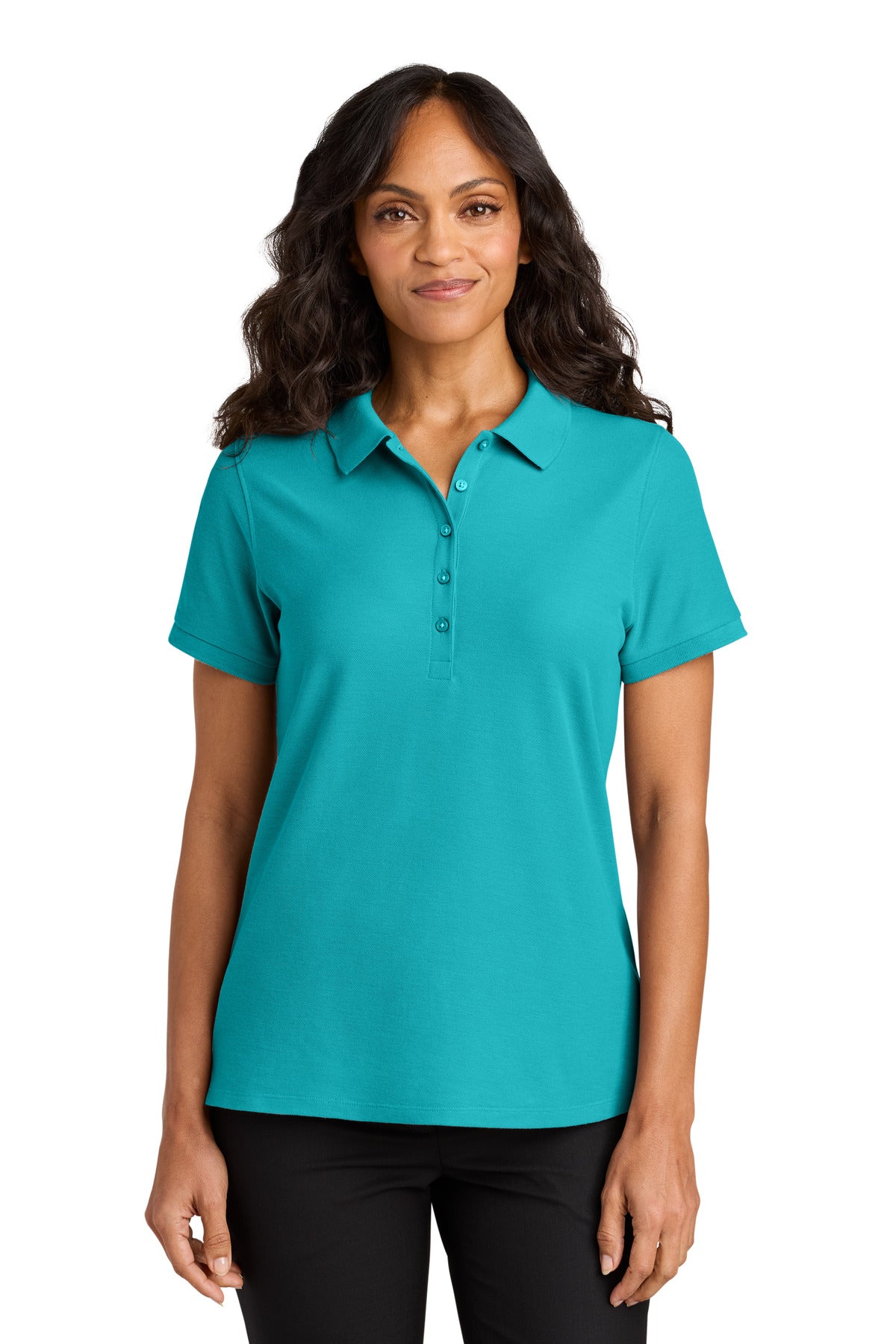Port Authority Women's Wearever Signature Pique Polo - Aquamarine