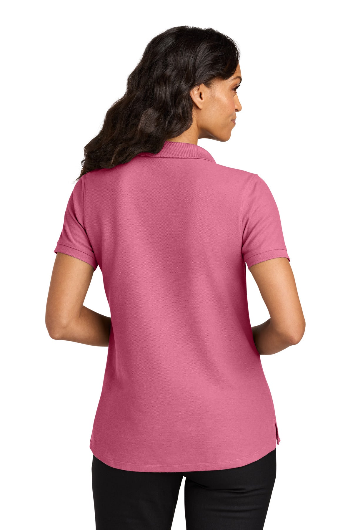 Port Authority Women's Wearever Signature Pique Polo - Awareness Pink