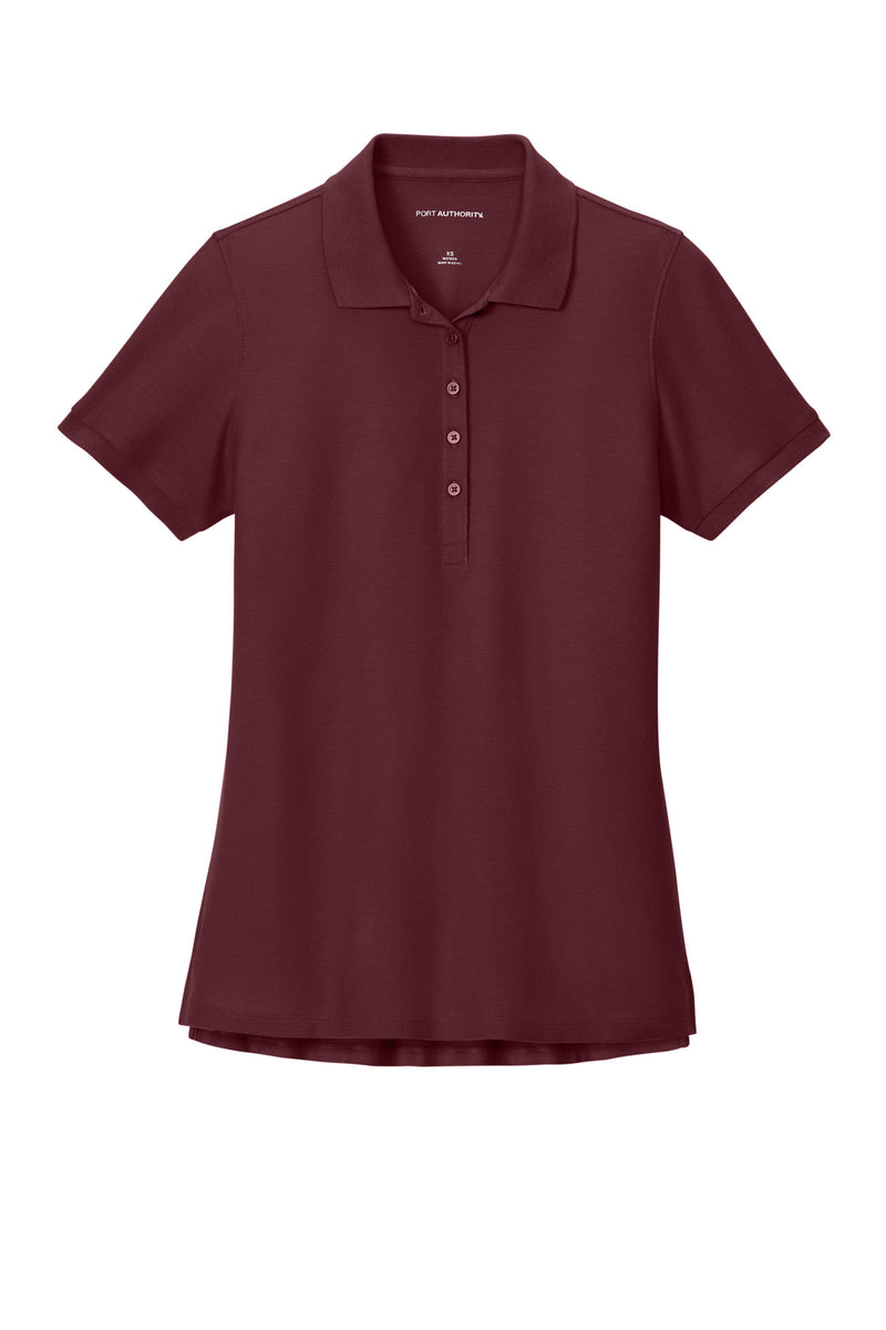 Port Authority Women's Wearever Signature Pique Polo - Burgundy