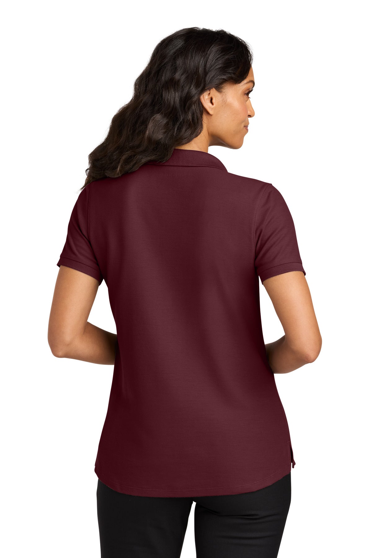 Port Authority Women's Wearever Signature Pique Polo - Burgundy