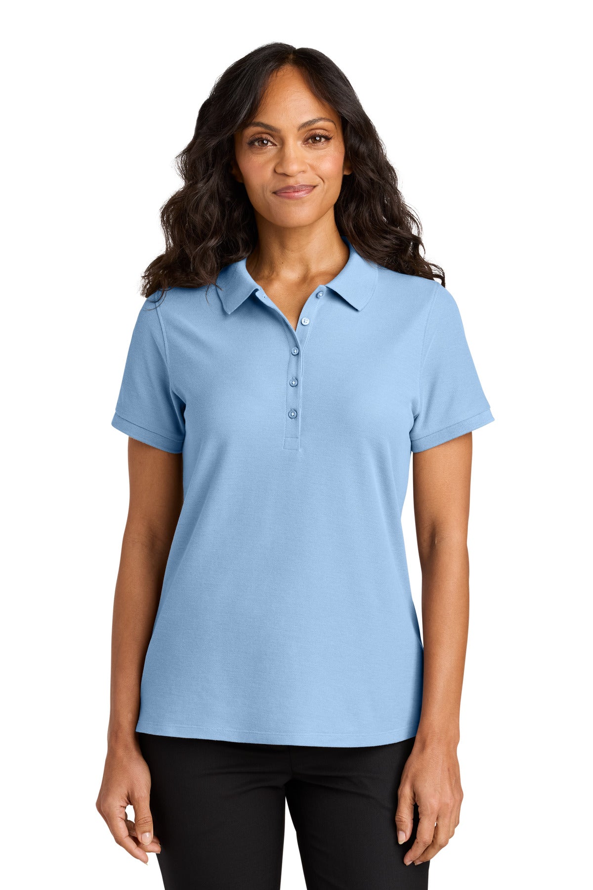 Port Authority Women's Wearever Signature Pique Polo - Cloud Blue