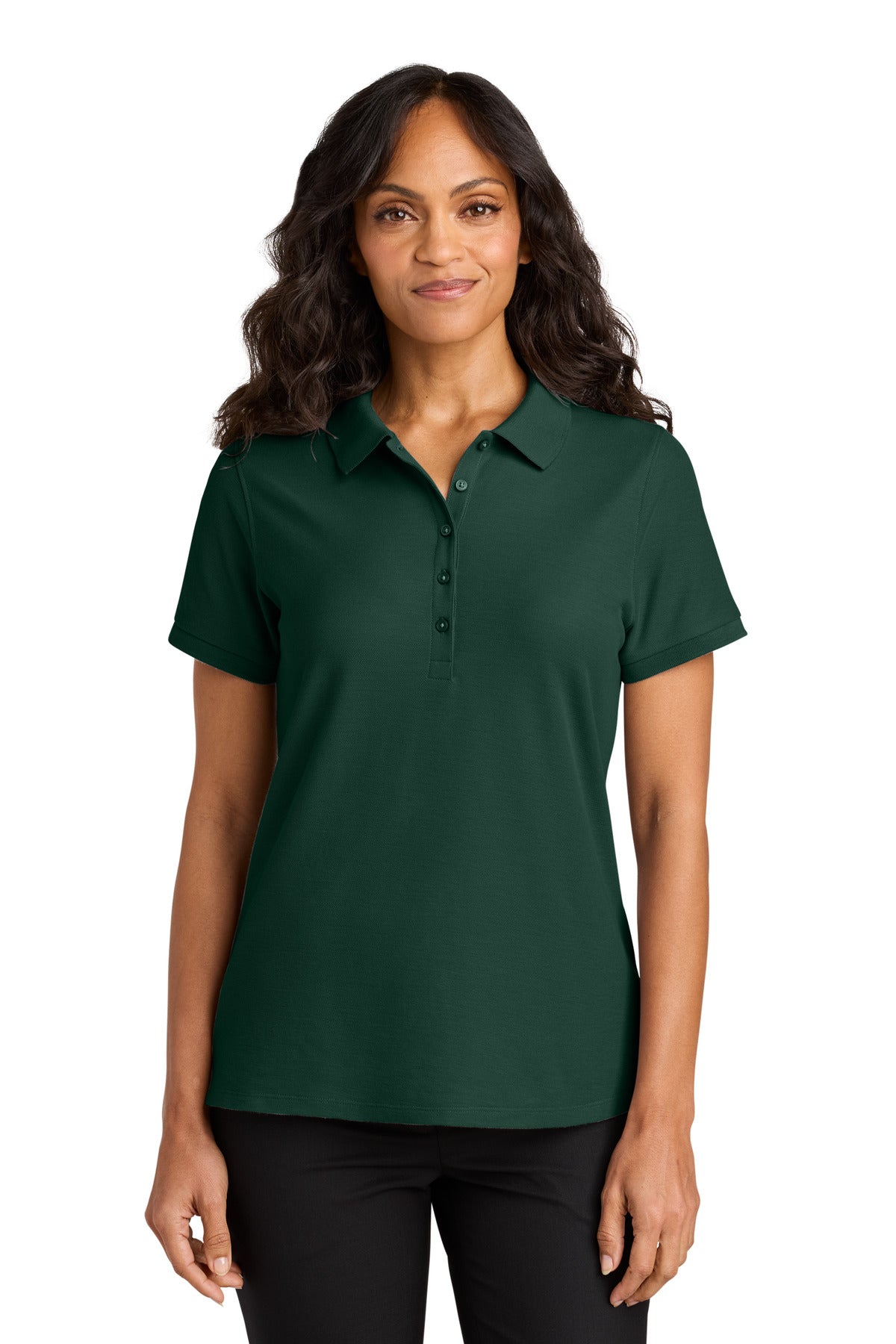 Port Authority Women's Wearever Signature Pique Polo - Dark Green