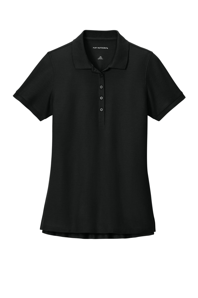 Port Authority Women's Wearever Signature Pique Polo - Deep Black