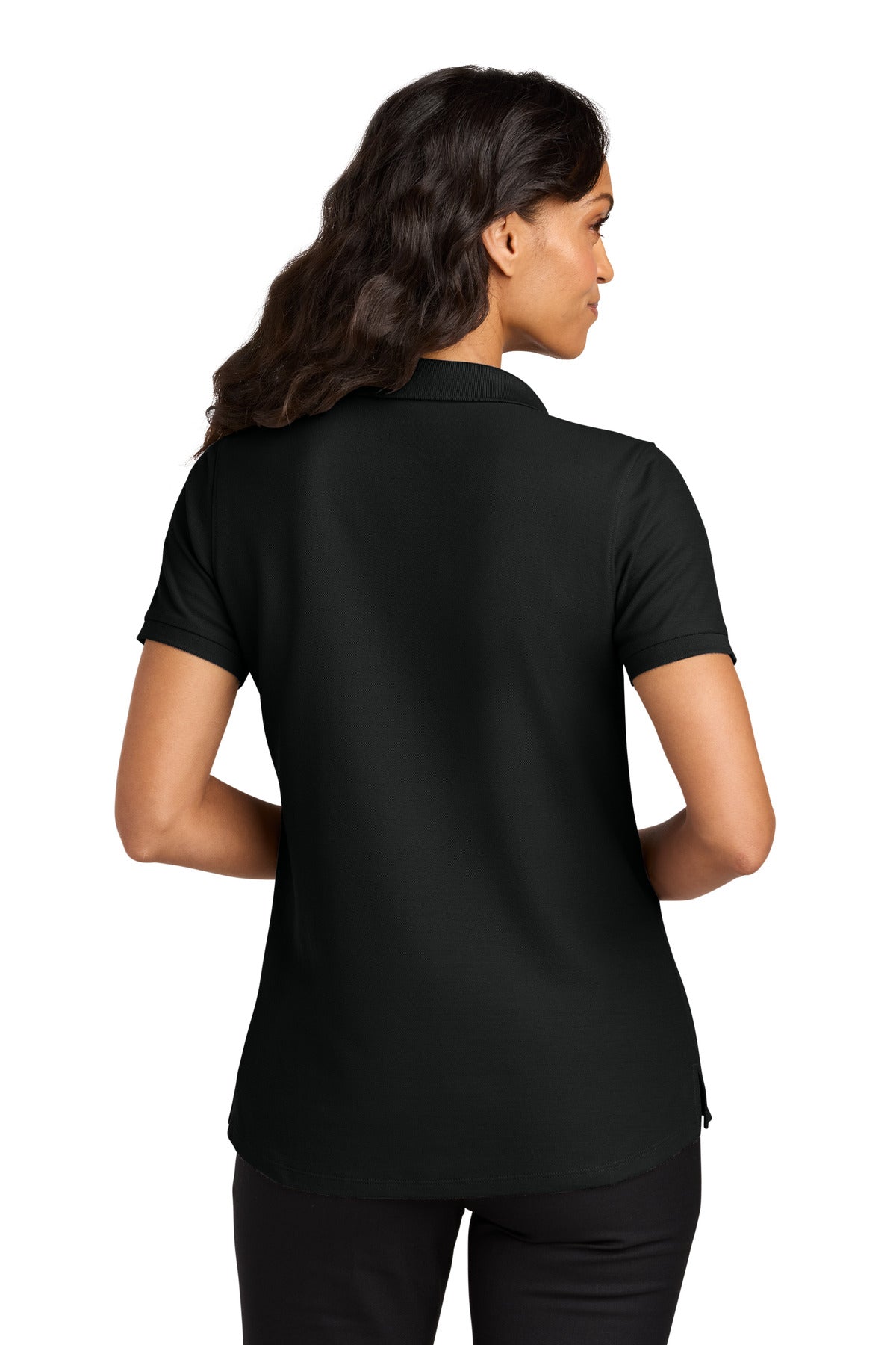 Port Authority Women's Wearever Signature Pique Polo - Deep Black