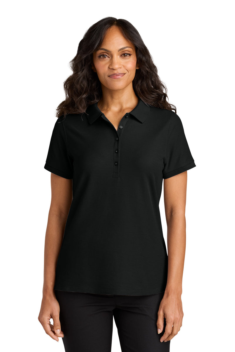 Port Authority Women's Wearever Signature Pique Polo - Deep Black