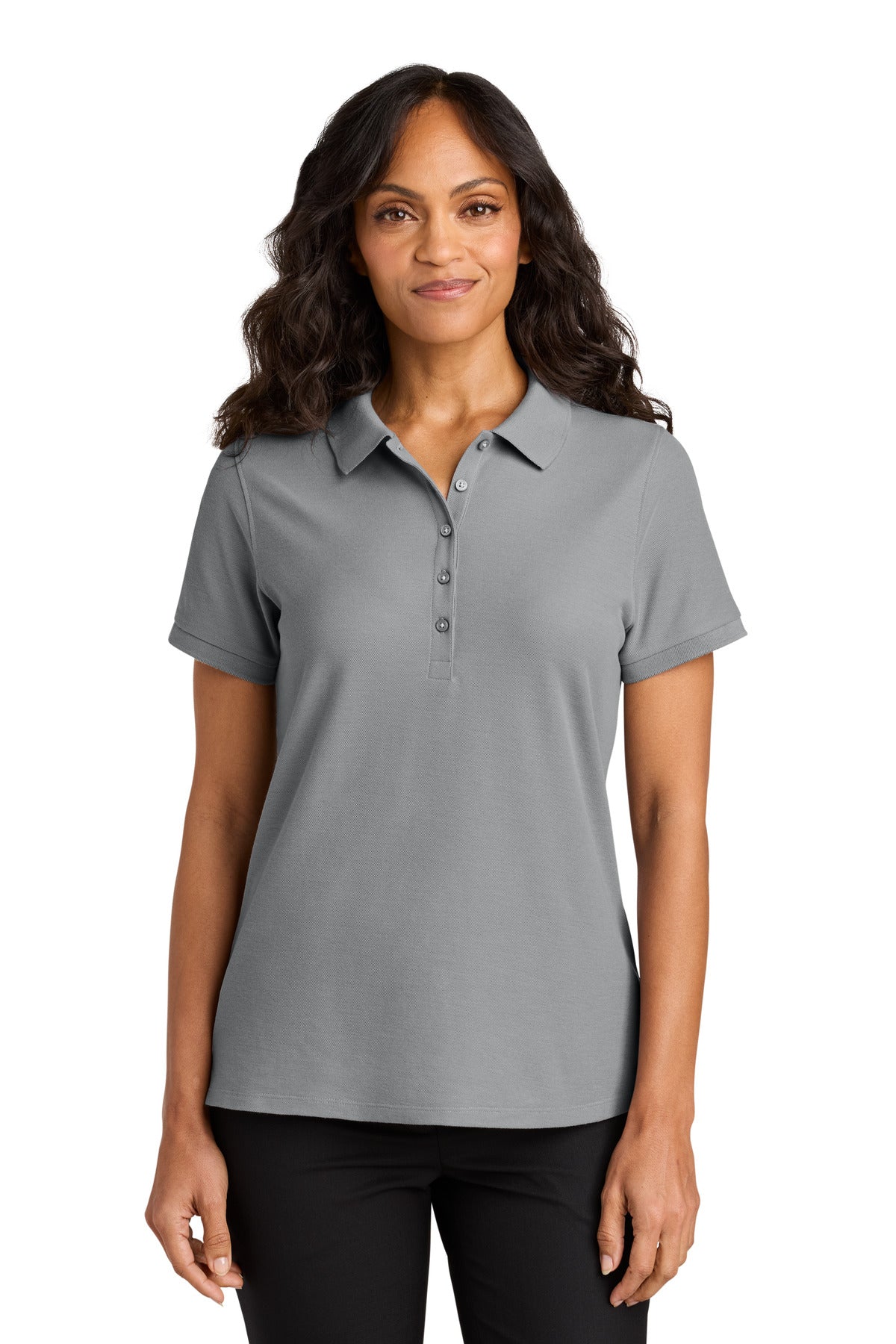 Port Authority Women's Wearever Signature Pique Polo - Gusty Grey