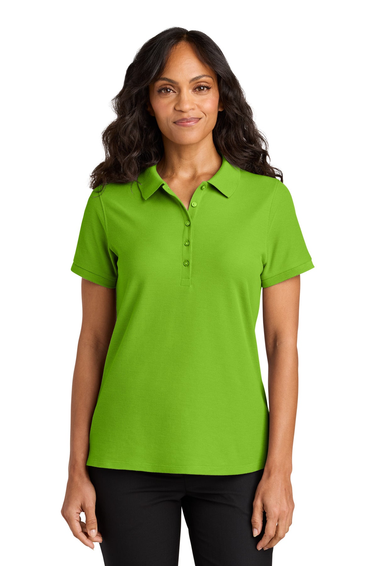 Port Authority Women's Wearever Signature Pique Polo - Lime