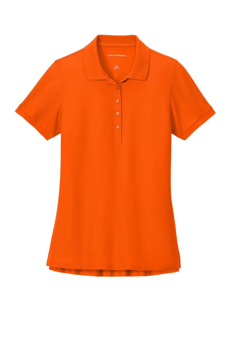 Port Authority Women's Wearever Signature Pique Polo - Neon Orange