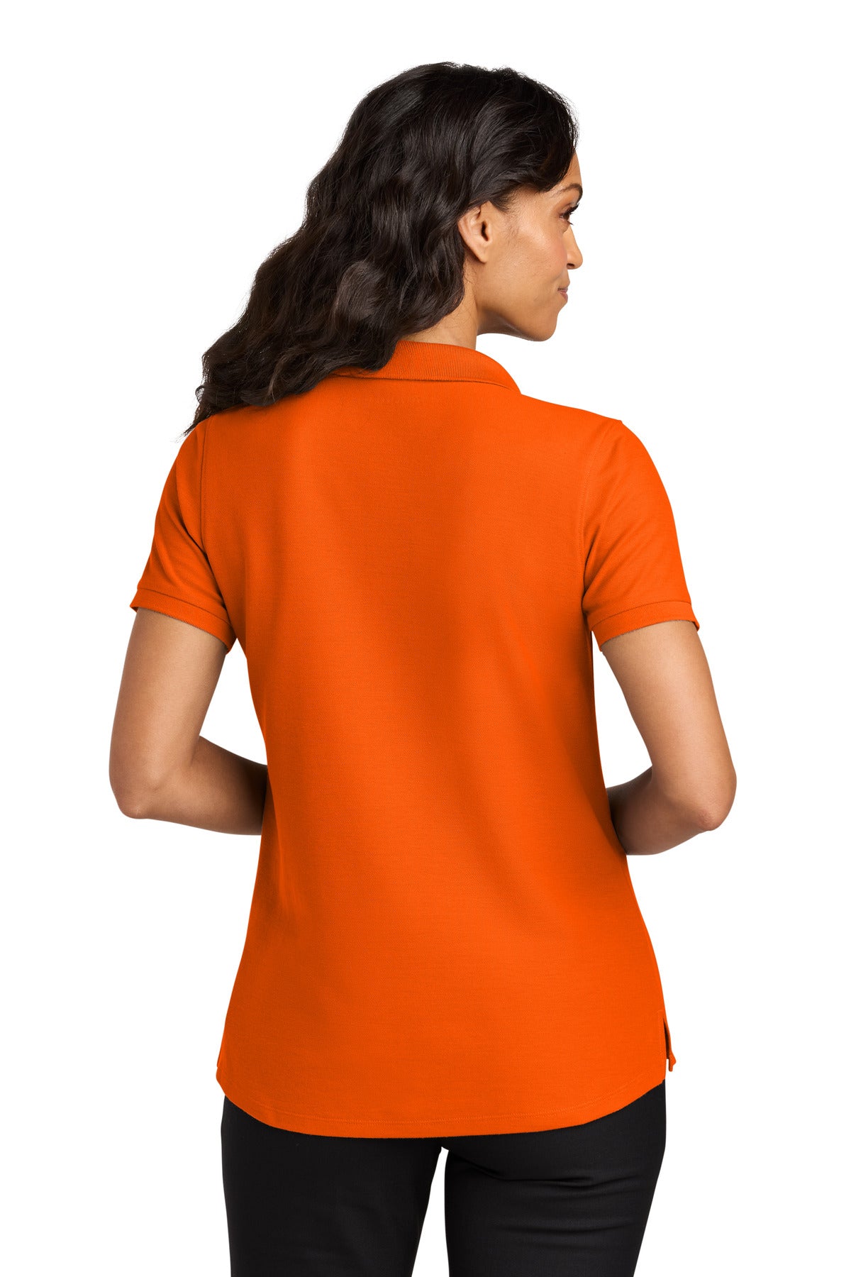 Port Authority Women's Wearever Signature Pique Polo - Neon Orange