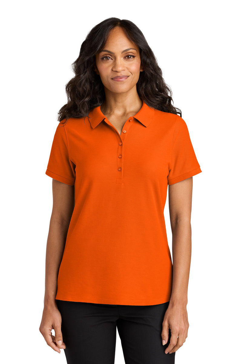 Port Authority Women's Wearever Signature Pique Polo - Neon Orange