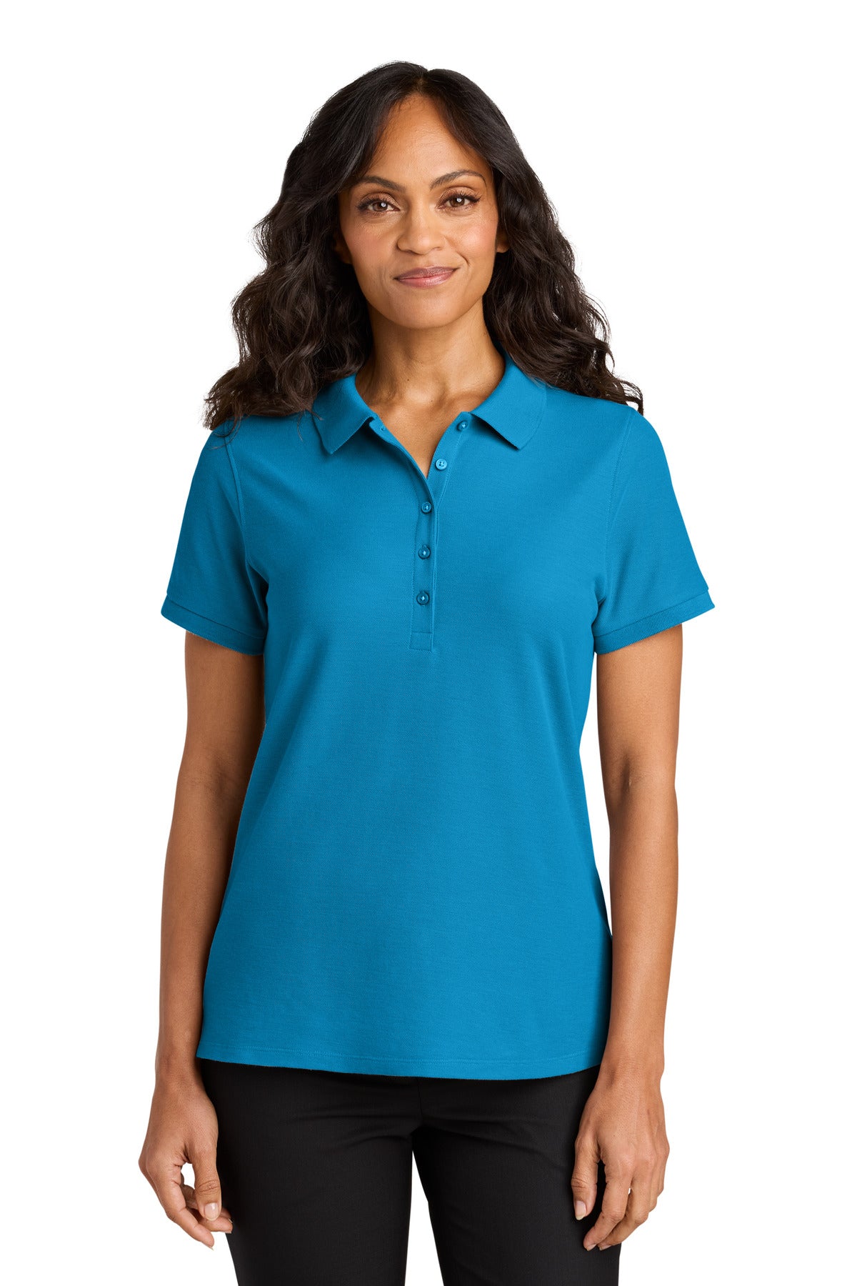 Port Authority Women's Wearever Signature Pique Polo - Parcel Blue